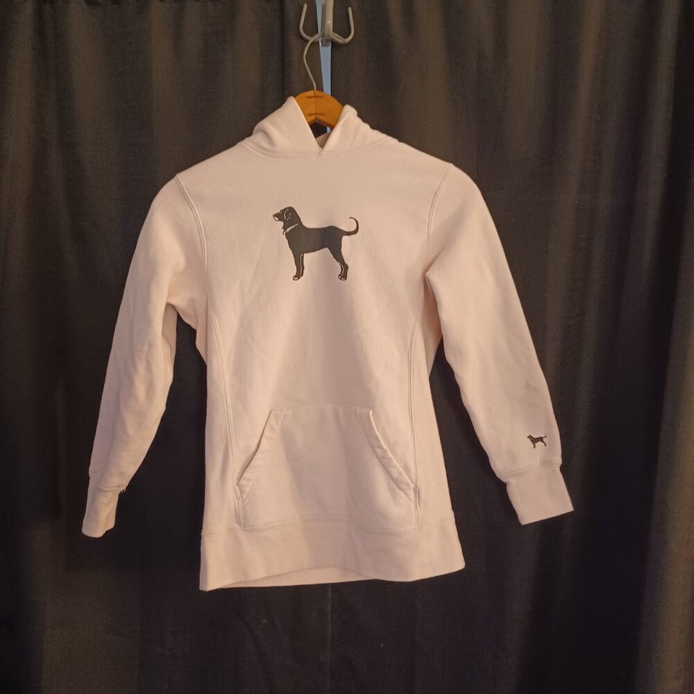 The Black Dog Hoodie Pink Small